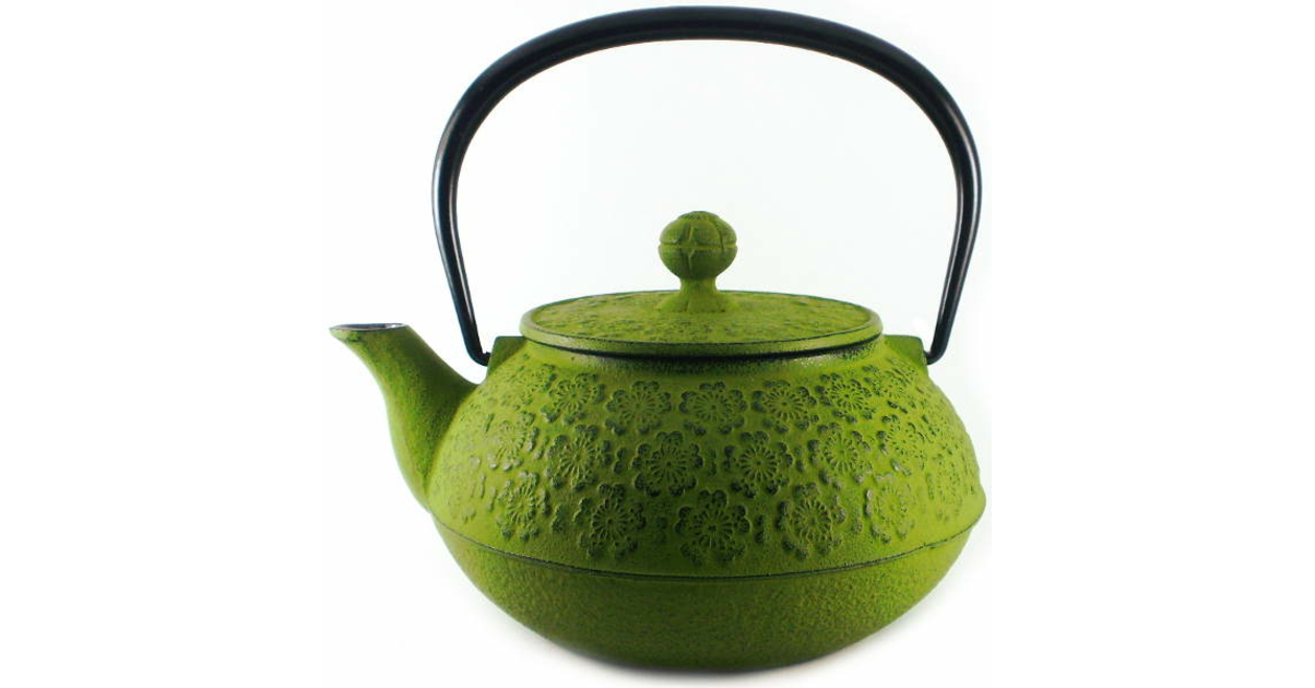 Théière Japonaise En Fonte Verte – Signes Grimalt – Émaillée – Neuf